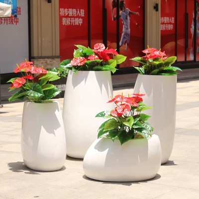 玻璃钢户外艺术花器景观公园花盆