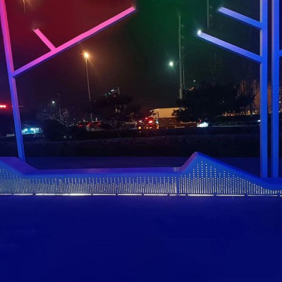 GRC透光混凝土异形坐凳户外景观座椅