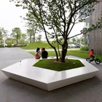 GRC混凝土异形树池坐凳景观户外花坛