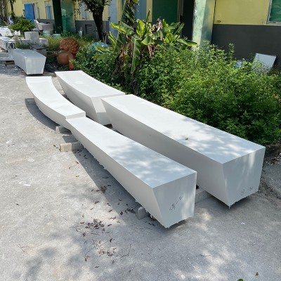 GRC混凝土弧形坐凳户外UHPC座椅