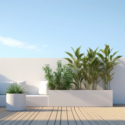 GRC混凝土花箱长条景观花盆