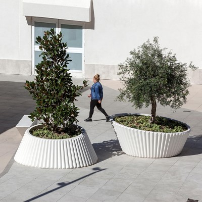 GRC混凝土异形花箱景观花盆