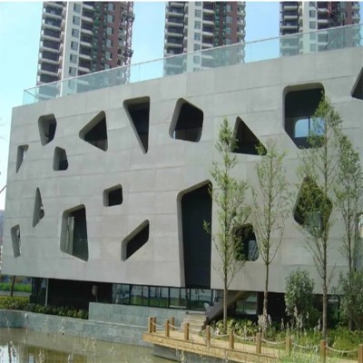 GRC混凝土幕墙艺术造型UHPC墙体构件