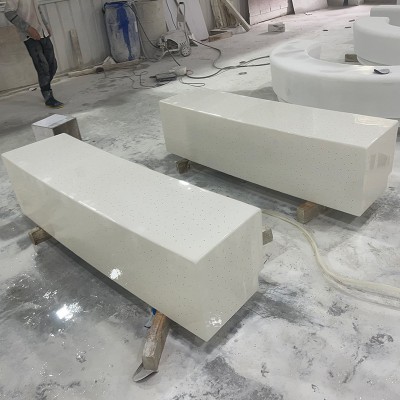 UHPC超高性能混凝土坐凳GRC水磨石长条弧形座椅