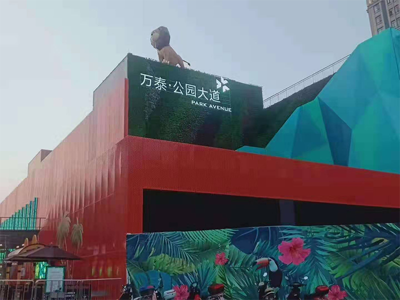 万泰公园大道户外广场街区商业美陈 万泰公园大道户外广场街区商业美陈