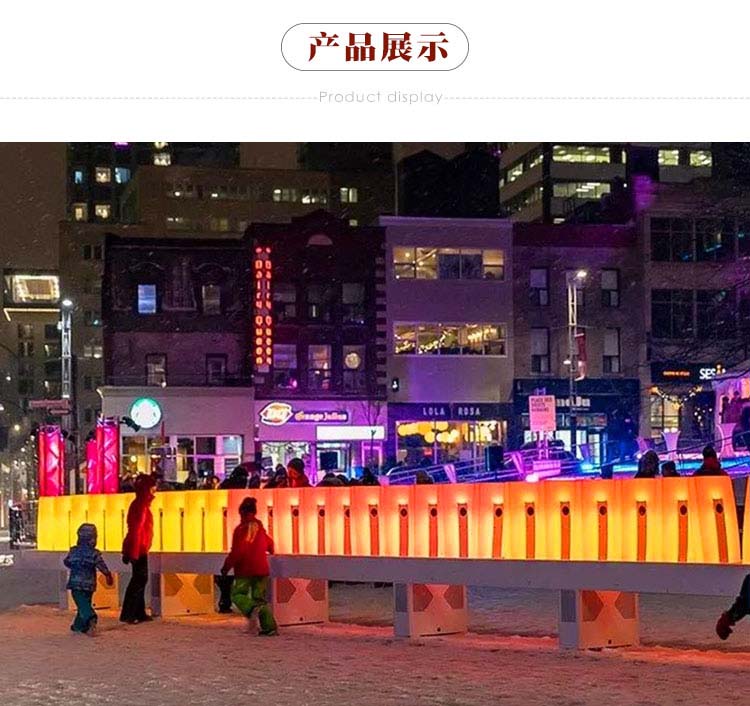 互动灯光装置网红美陈摆件多米诺骨牌 互动灯光装置网红美陈摆件多米诺骨牌