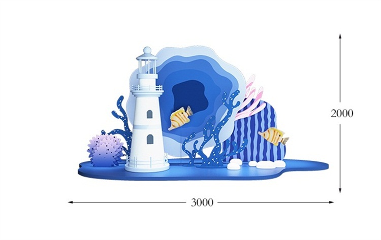 海洋系列美陈DP点艺术商场美陈装置 海洋系列美陈DP点艺术商场美陈装置