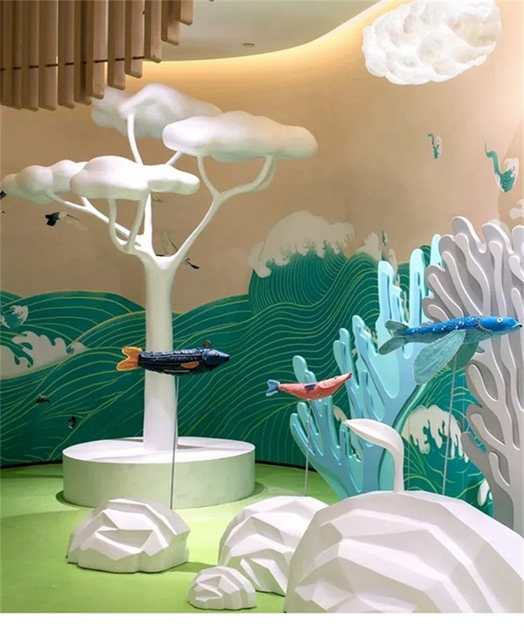海洋系列美陈DP点艺术商场美陈装置 海洋系列美陈DP点艺术商场美陈装置