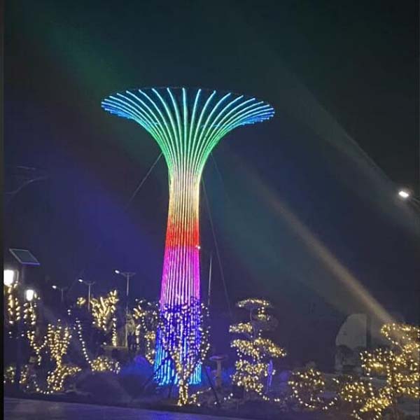 景区梦幻许愿树雕塑互动发光美陈打卡装置 景区梦幻许愿树雕塑互动发光美陈打卡装置