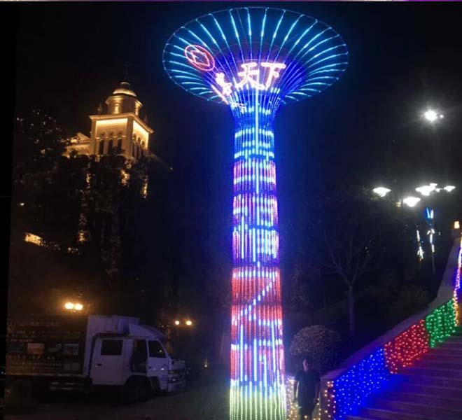 景区梦幻许愿树雕塑互动发光美陈打卡装置 景区梦幻许愿树雕塑互动发光美陈打卡装置