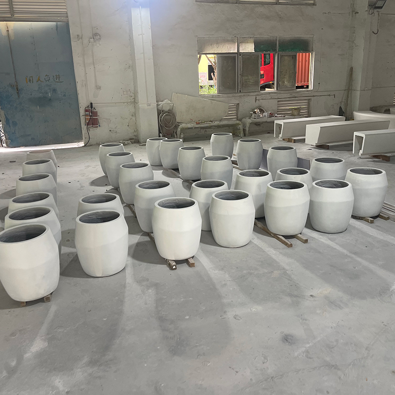 GRC混凝土花盆UHPC景观花钵花箱 GRC混凝土花盆UHPC景观花钵花箱